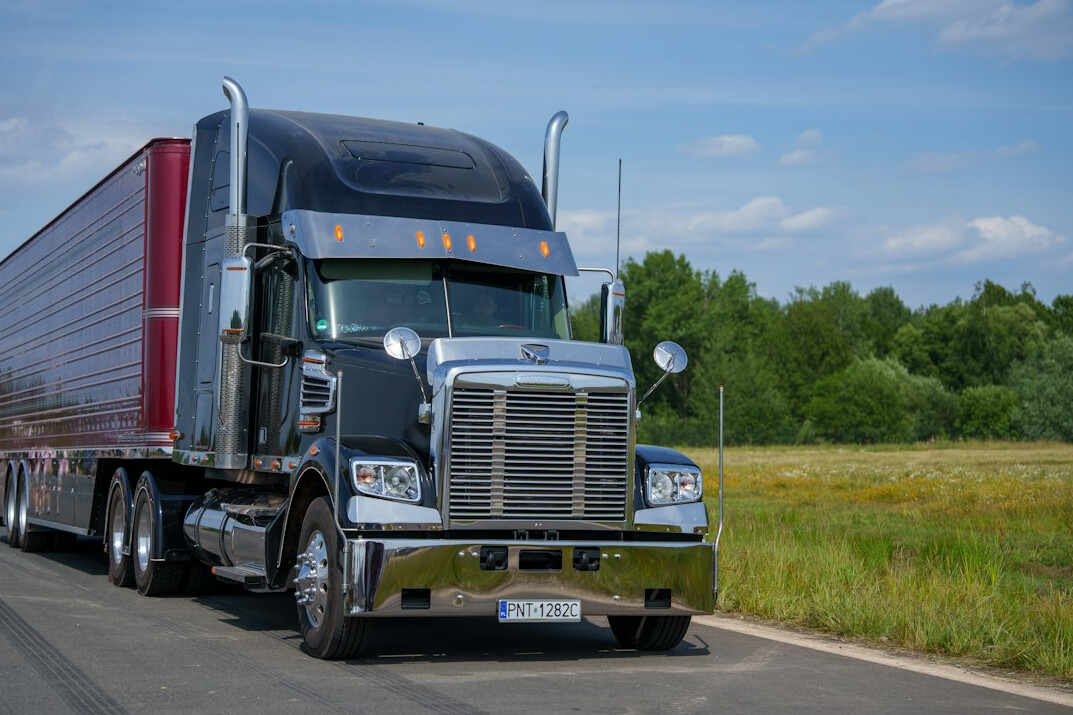 freight truck on road